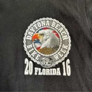 Daytona Beach Bike Week 2016 Shirt Medium Black